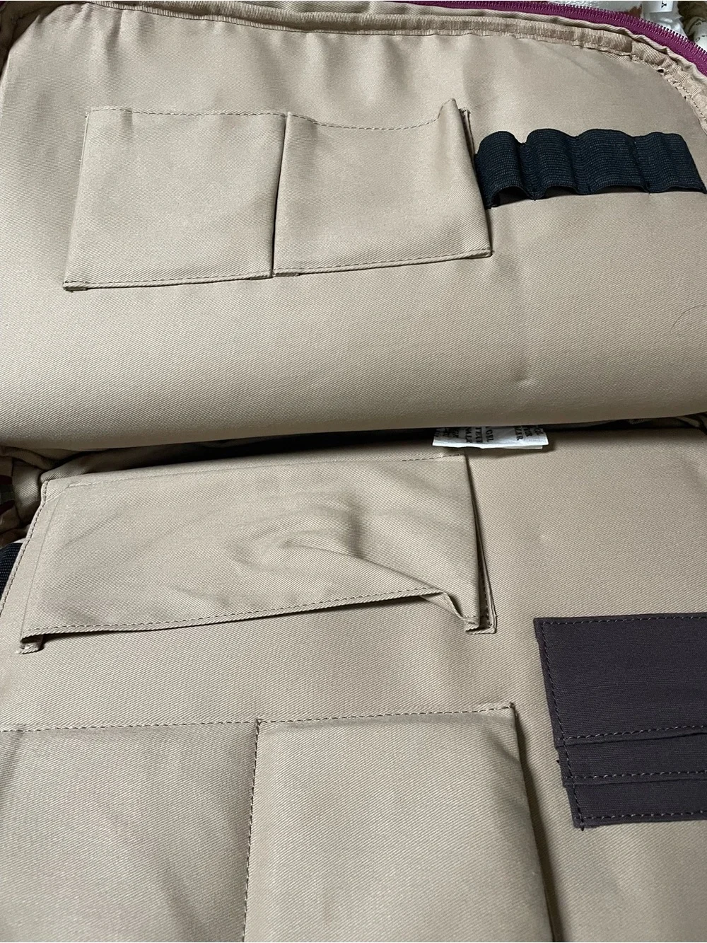 Lucky Brand Navy Floral Canvas Laptop Messenger Bag